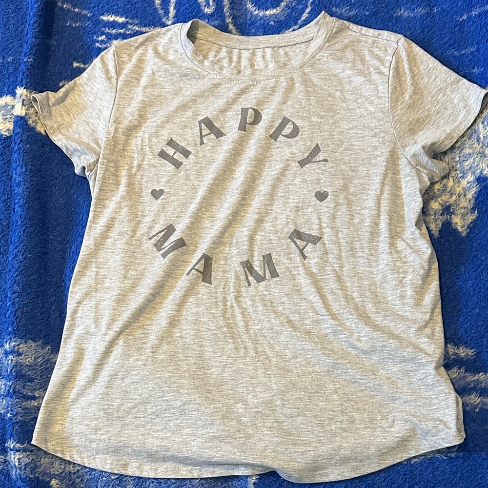 Isabel Maternity Gray 'Happy Mama' Tee